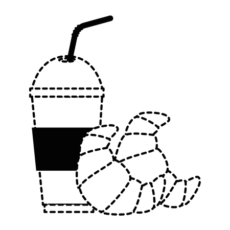 おいしいクロワッサン コーヒー ベクトル イラスト デザイン のイラスト素材 ベクタ Image 80