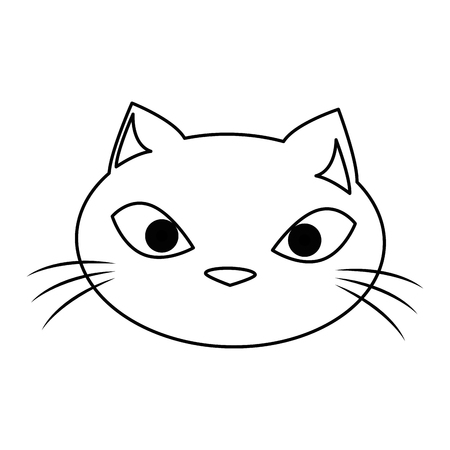 おもしろかわいい猫頭ベクトル イラスト デザイン のイラスト素材 ベクタ Image 79