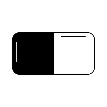 消しゴム学校文房具アイコンベクトルイラスト のイラスト素材 ベクタ Image