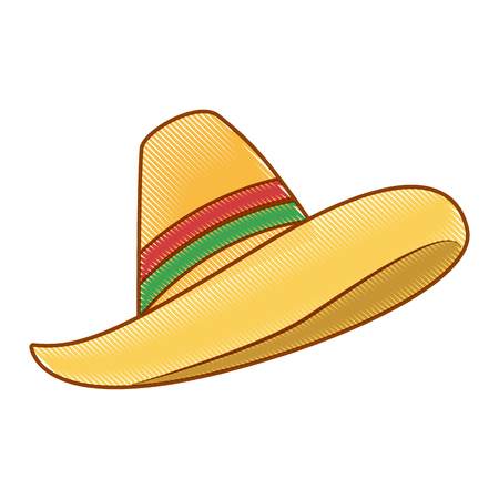 伝統的なメキシコのソンブレロ広いつば帽子 白い背景で隔離のベクトル図です 手描きのメキシコのソンブレロ のイラスト素材 ベクタ Image 伝統的なメキシコのソンブレロ広いつば帽子 白い背景で隔離のベクトル図です 手描きのメキシコのソンブレロ のイラスト素材 ベクタ Image