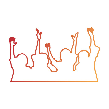 手を上げる人シルエットベクトルイラストデザイン のイラスト素材 ベクタ Image 手を上げる人シルエットベクトルイラストデザイン のイラスト素材 ベクタ Image