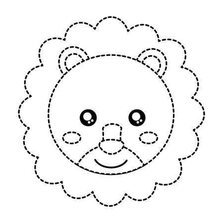 ライオンかわいい動物のアイコン画像 ベクトルイラストデザイン のイラスト素材 ベクタ Image