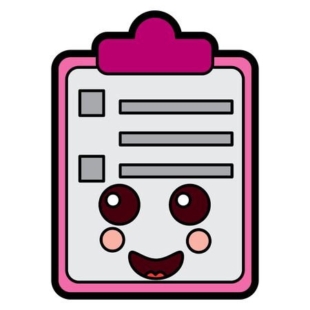 紙クリップボード可愛いキャラクター漫画ベクトルイラスト のイラスト素材 ベクタ Image 紙クリップボード可愛いキャラクター漫画ベクトルイラスト のイラスト素材 ベクタ Image