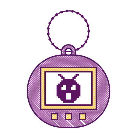 ピクセル動物ペットシミュレータベクトルイラストとピンクのたまごっちゲーム のイラスト素材 ベクタ Image ピクセル動物ペットシミュレータベクトルイラストとピンクのたまごっちゲーム のイラスト素材 ベクタ Image