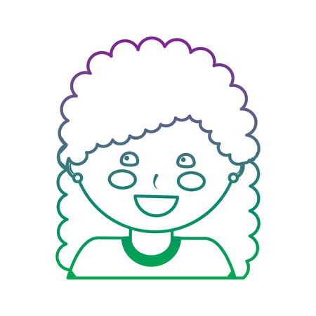 若いかわいい女の子の顔幸せなキャラクターベクトルイラストカラーライングラデーション のイラスト素材 ベクタ Image 若いかわいい女の子の顔幸せなキャラクターベクトルイラストカラーライングラデーション のイラスト素材 ベクタ Image