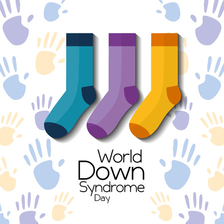 世界ダウン症候群の日の人々とリボンは 塗装された手のベクトルイラストを作ったのイラスト素材 ベクタ Image 世界ダウン症候群の日の人々とリボンは 塗装された手のベクトルイラストを作ったのイラスト素材 ベクタ Image