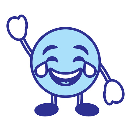 涙文字ベクトルイラストブルーデザインイメージで微笑む顔文字漫画の顔 のイラスト素材 ベクタ Image 涙文字ベクトルイラストブルーデザインイメージで微笑む顔文字漫画の顔 のイラスト素材 ベクタ Image