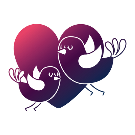 愛のロマンスベクターイラストでかわいい飛ぶ鳥の心 のイラスト素材 ベクタ Image 愛のロマンスベクターイラストでかわいい飛ぶ鳥の心 のイラスト素材 ベクタ Image