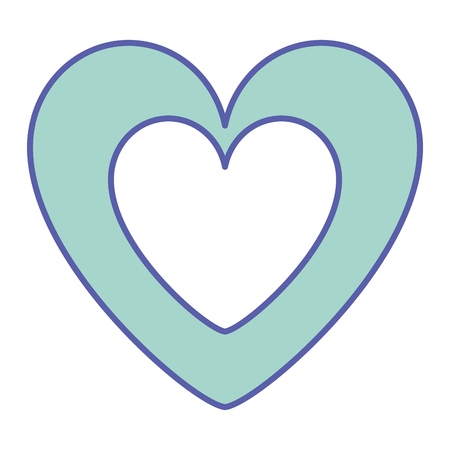 かわいいピンクのハートで愛の装飾ベクターイラストグリーンパステル画像 のイラスト素材 ベクタ Image