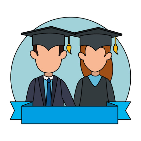 Studenten Geil Cartoon Doppelter