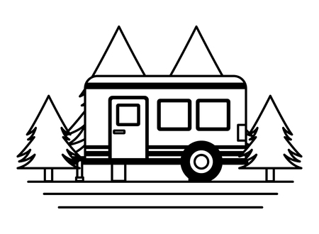 Travel Trailer Stock Vector Illustration And Royalty Free Travel Trailer Clipart