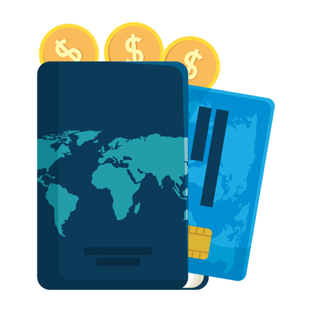 Travel tourism set icons vector illustration design