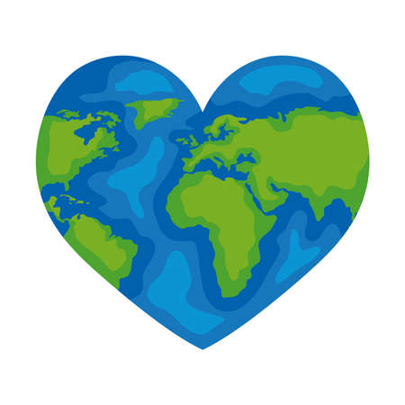 Planet Earth Heart Stock Vector Illustration and Royalty Free Planet Earth  Heart Clipart