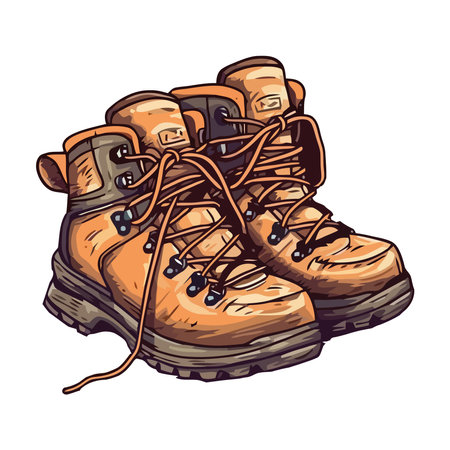 Hiking Boots Stock Vector Illustration and Royalty Free Hiking Boots Clipart
