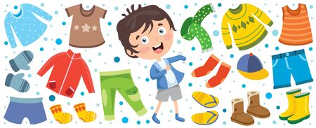 Colorful clothes for little children