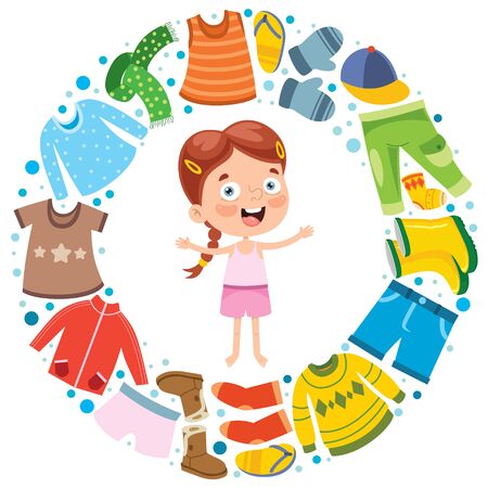 Colorful clothes for little children