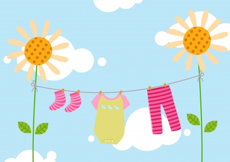 Kids clothesline