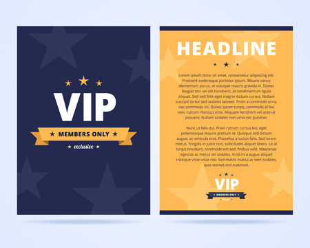 vip club flyer layout two sided flyer template with vip label