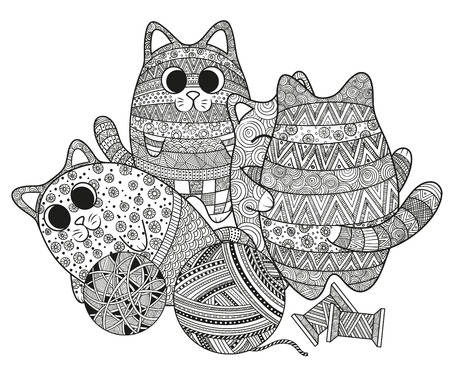 自由奔放に生きる落書き猫パターン手を描く 大人のための着色のベクトル イラスト セット 猫は抱っこ 横に 立っています Zentangle スタイル デザイン要素 のイラスト素材 ベクタ Image 自由奔放に生きる落書き猫パターン手を描く 大人のための着色のベクトル イラスト セット 猫は抱っこ 横に 立っています Zentangle スタイル デザイン要素 のイラスト素材 ベクタ Image