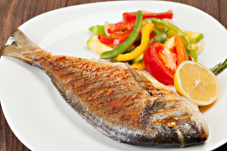 cooked fish stock photos