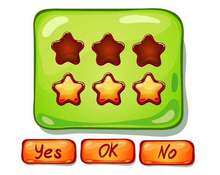 はい いいえを含むゲームの Ui を緑の漫画のパネルは Ok をボタン のイラスト素材 ベクタ Image はい いいえを含むゲームの Ui を緑の漫画のパネルは Ok をボタン のイラスト素材 ベクタ Image