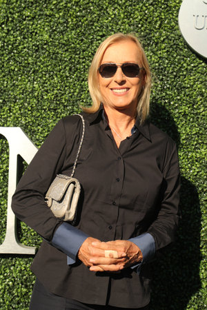 New York - August 29, 2016: Grand Slam Champion Martina Navratilova Attends Us Open 2016 Opening Ceremony At Usta Billie Jean King National Tennis Center In Ny