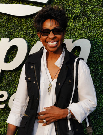 New York - August 27, 2018: American Soul Singer And Songwriter Gladys Knight On The Blue Carpet Before 2018 Us Open Opening Night Ceremony At Tennis Center In New York