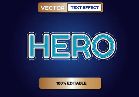 Vector text effect editable Vector text effect editable