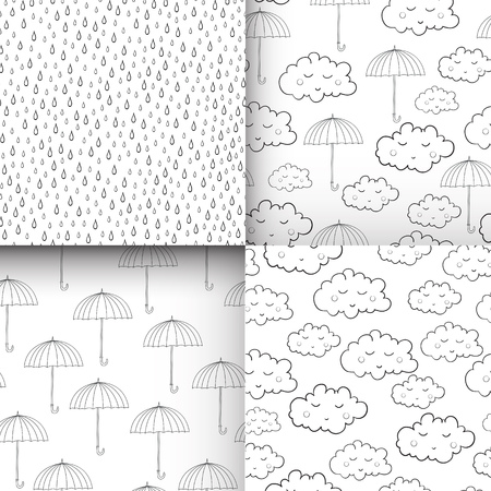 かわいい睡眠雲の傘と雨の天気とシームレスなパターン 壁紙 パターンの塗りつぶし グリーティングカード ウェブページの背景 ラッピング紙やファブリックに使用することができます のイラスト素材 ベクタ Image かわいい睡眠雲の傘と雨の天気とシームレスなパターン 壁紙 パターンの塗りつぶし グリーティングカード ウェブページの背景 ラッピング紙やファブリックに使用することができます のイラスト素材 ベクタ Image