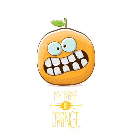白い背景に隔離されたベクトル面白い漫画かわいいオレンジ色の文字 私の名前はオレンジ色のベクトルコンセプトです スーパーファンキーシトラスフルーツ夏の食品 キャラクター のイラスト素材 ベクタ Image 白い背景に隔離されたベクトル面白い漫画かわいいオレンジ色の文字 私の名前はオレンジ色のベクトルコンセプトです スーパーファンキーシトラスフルーツ夏の食品 キャラクター のイラスト素材 ベクタ Image