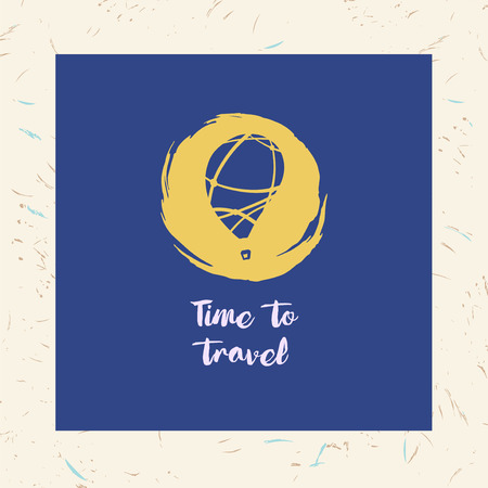 色の風船でフリーハンド描画ベクトル イラスト コーポレート アイデンティティ バナー ポスター フライヤーを旅行 代理店ビジネスの要素設計 夏の冒険と旅行 のイラスト素材 ベクタ Image